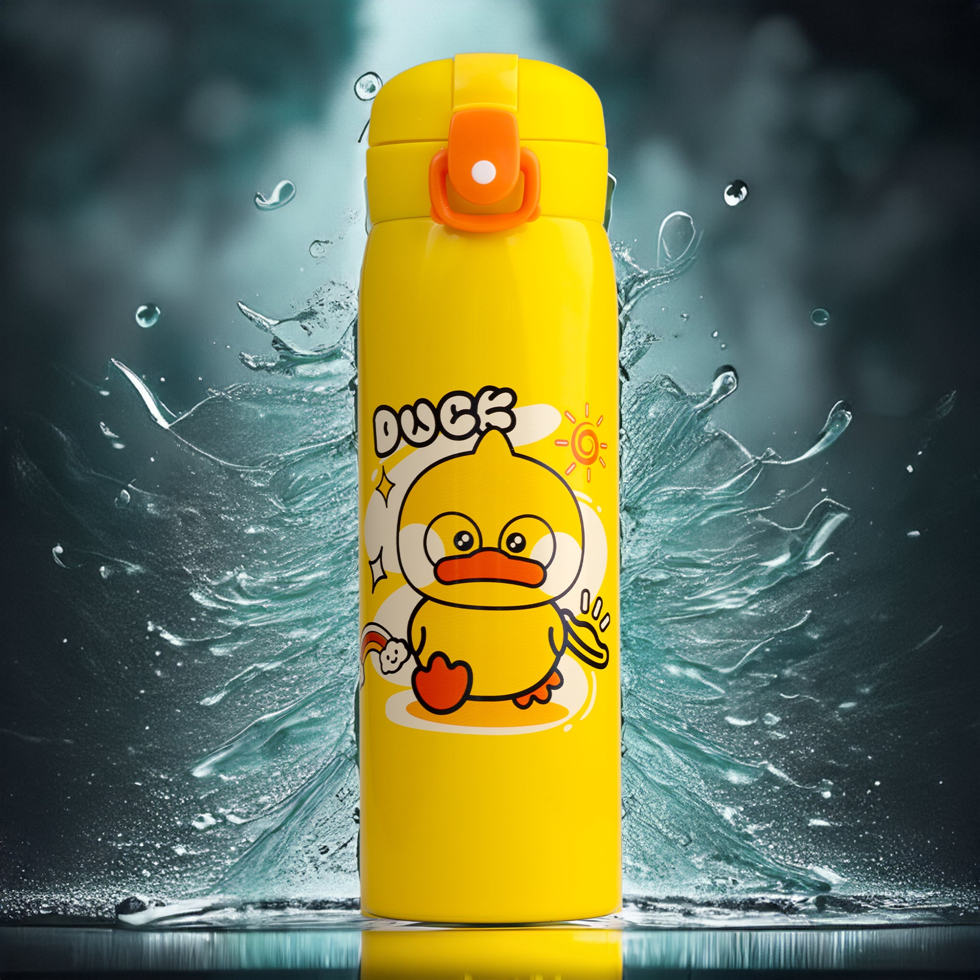 Cute Character Print Bottle