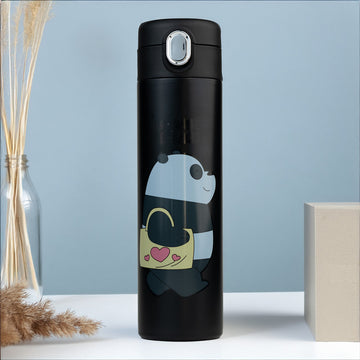 Panda Stainless Steel water bottle leakproof with sipper cap